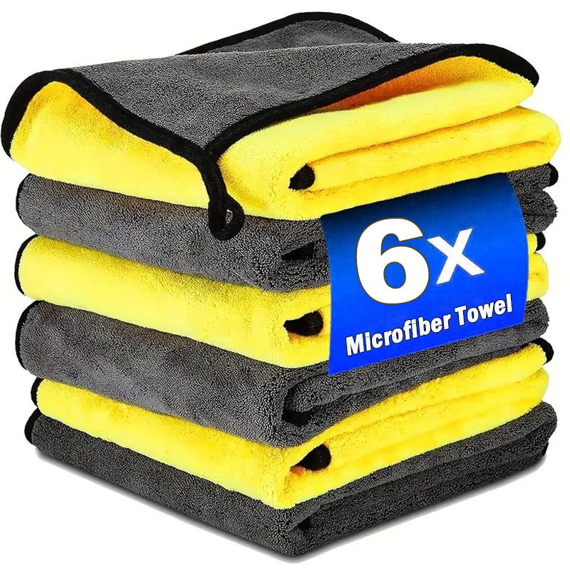 Microfiber Car Drying Towel Super Absorbent - Double Sides Car Microfiber Towels Auto