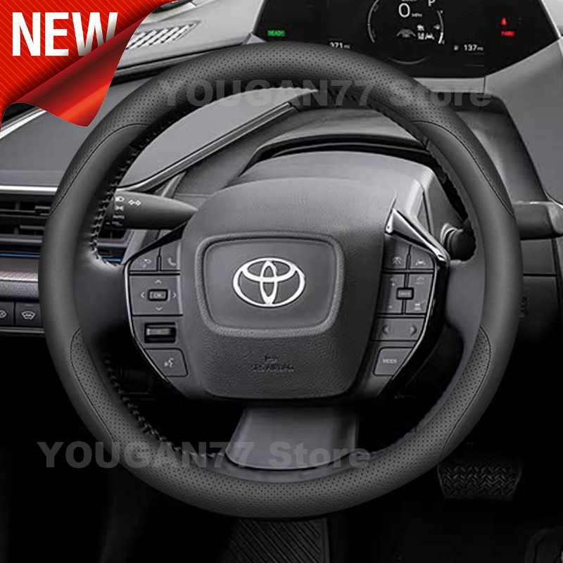 Car Steering Wheel Cover Anti Slip Breathable - Leather Car Steering Wheel Cover For