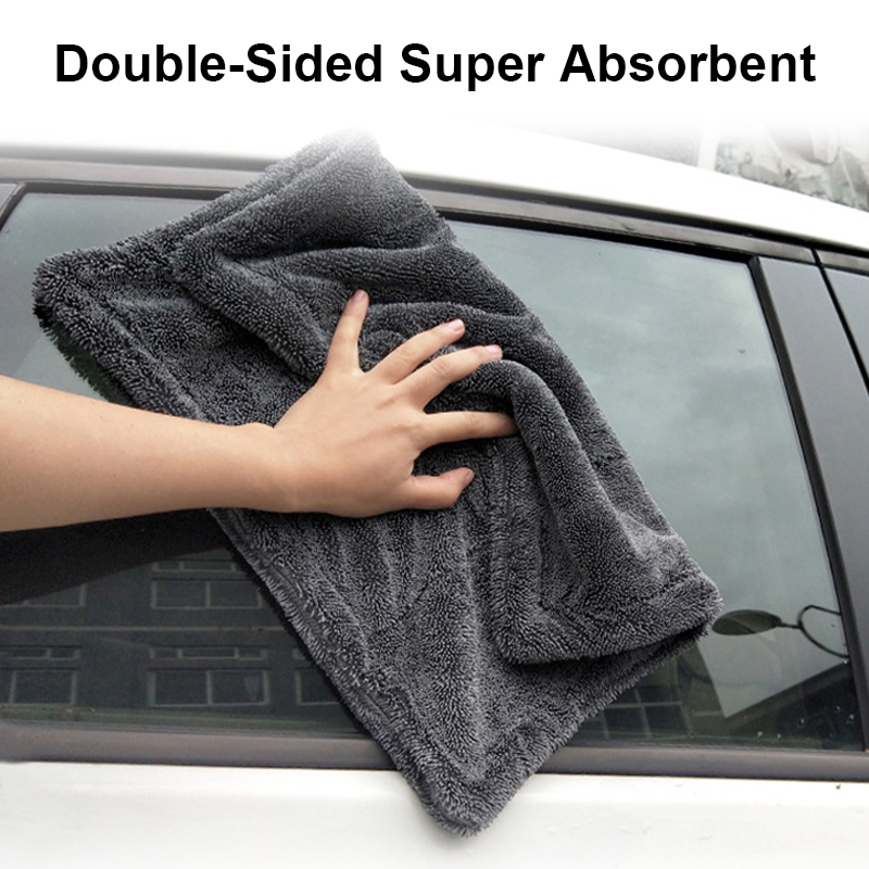 Car Wash Towel 1200GSM Double  - Microfiber Car Drying Towel Super Absorbent review and price