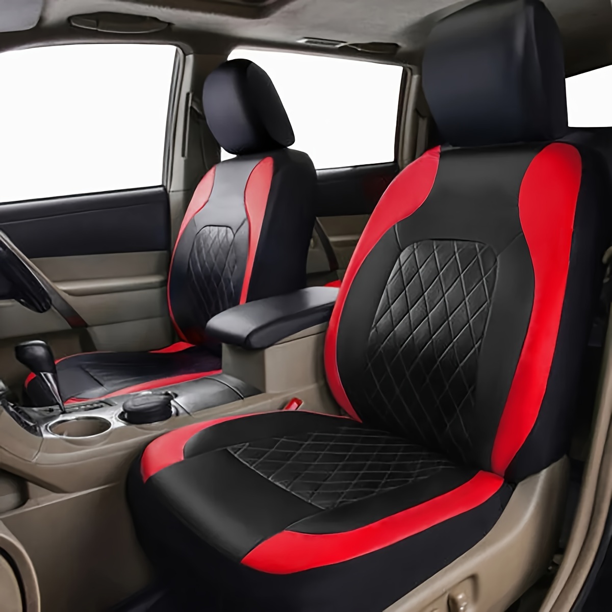 New Car Seat Covers Quilted Di - Leather Car Seat Covers Full Set Universal review and price