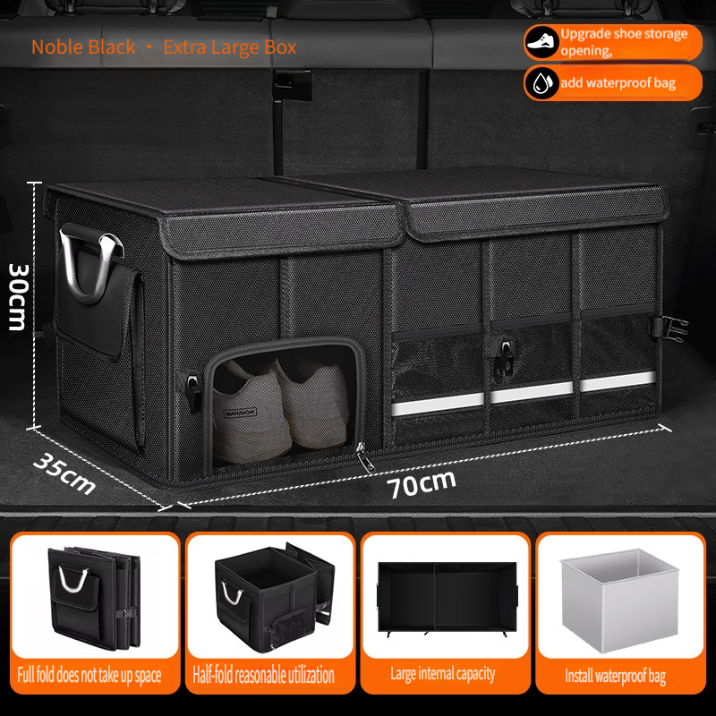 Waterproof Foldable 95L Oxford - Car Trunk Organizer Foldable Storage Box review and price