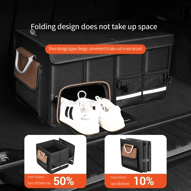 Waterproof Foldable 95L Oxford - Car Trunk Organizer Foldable Storage Box review and price