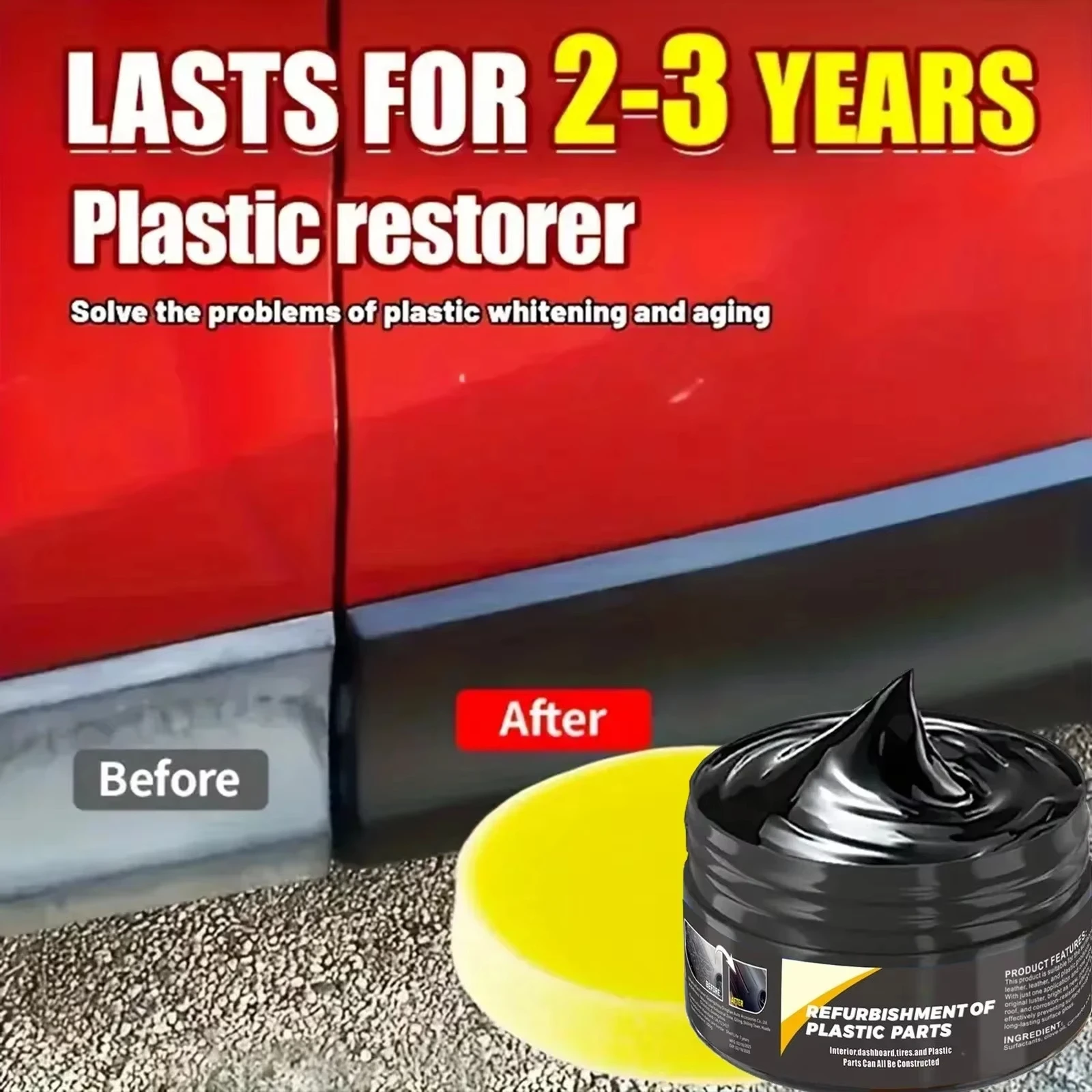 B1257 Car Interior Plastic Lea - Car Scratch Repair Polishing Wax Paste review and price
