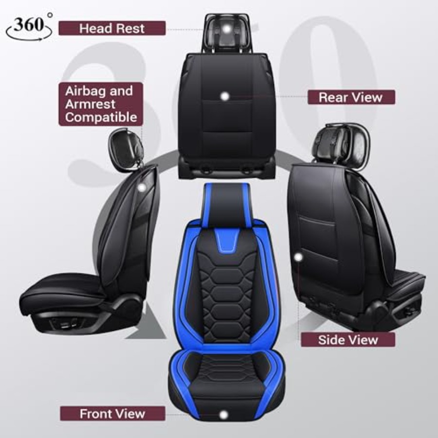 Car Seat Covers Full Set for S - Leather Car Seat Covers Full Set Universal review and price